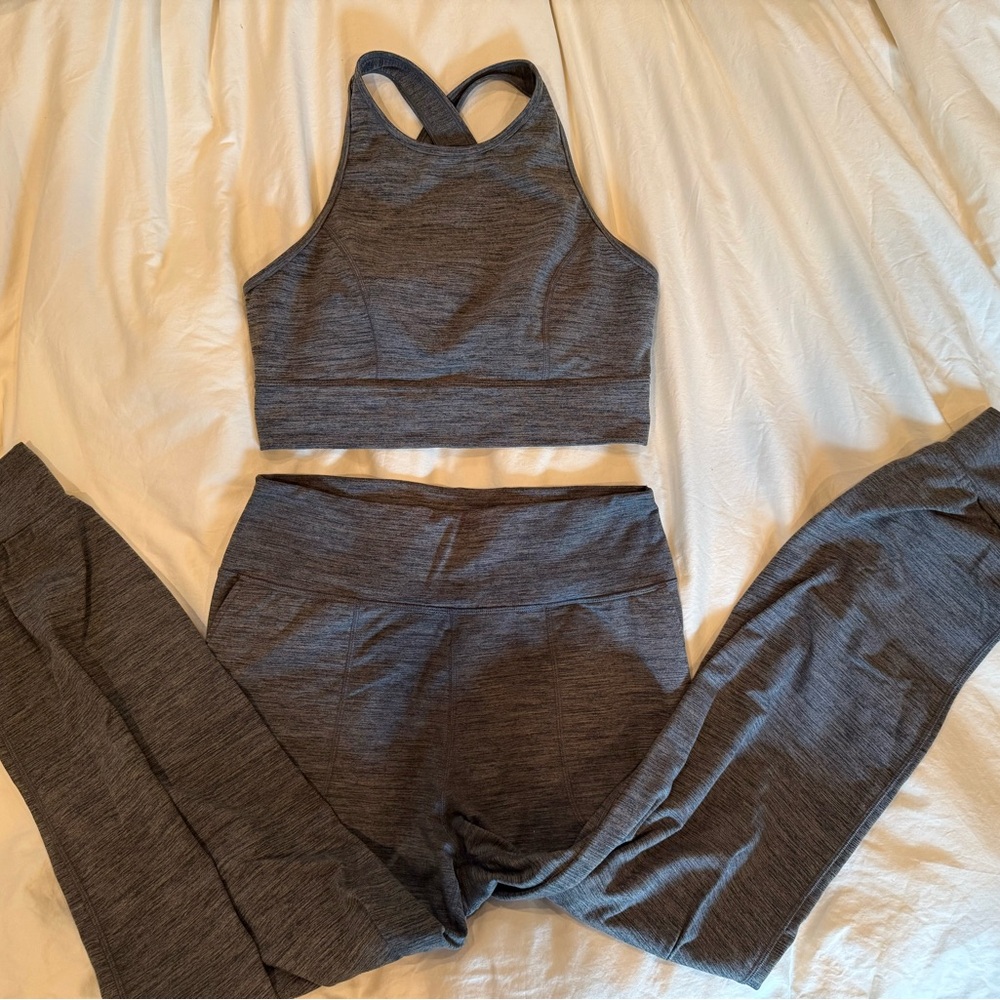 JoyLab Set M — Crop Tank + Mid Rise Jogger